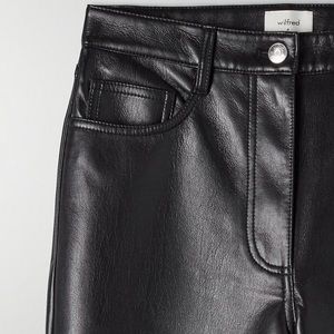 Aritzia vegan leather pants